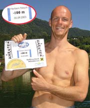 Herbert Nitsch: doppio record in assetto costante e immersione libera